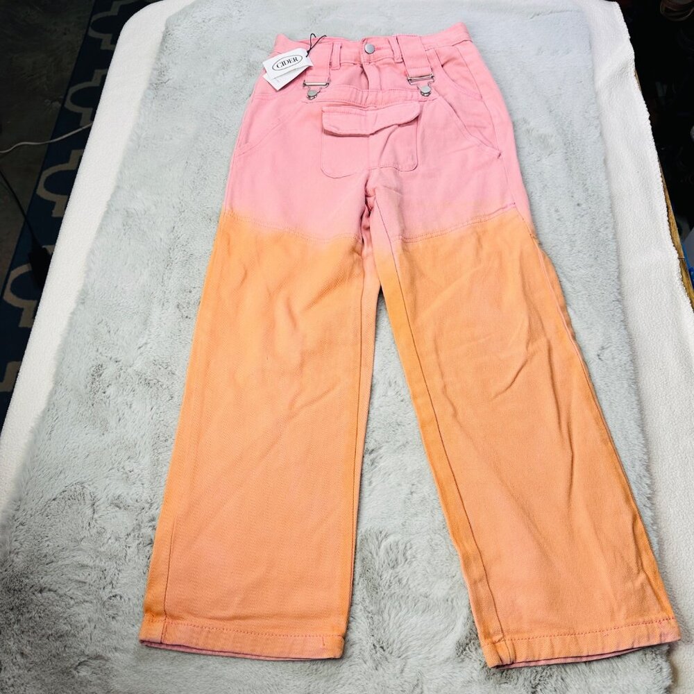 Cider Pants Womens Small Ombre Multicolour Not A Jumpsuit Tie Dye Denim